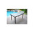 Set of 7 Espresso Brown Resin Wicker Outdoor Dining Table and Chairs With Orange Cushion 65.94"