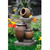 30.7" Classic Three Urn Pots and Column Outdoor Patio Garden Water Fountain