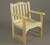 36" Natural Cedar Wooden Camel Back Outdoor Patio Chair