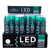 50-Count Green LED Mini Christmas Lights, 25 ft Green Wire