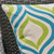 Set of 2 Green and Blue Contemporary Ikat Outdoor Square Throw Pillows 18"