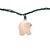 10-Count White Glitter Bear Mini Christmas Lights, 2.5 ft Green Wire