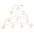 10-Count White Sheep Mini Christmas Light Set, 2.5ft White Wire