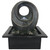 Bubbling Circle Tabletop Fountain - 10" - Black and Brown