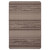 4.25' x 6.5' Chocolate Striped Rectangular Area Throw Rug