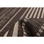 4.25' x 6.5' Chocolate Striped Rectangular Area Throw Rug