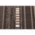 4.25' x 6.5' Chocolate Striped Rectangular Area Throw Rug