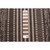 2' x 4' Chocolate Striped Rectangular Area Throw Rug