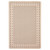 3.25' x 4.5' Tan Bordered Pattern Rectangular Outdoor Area Throw Rug