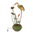 37" Green and Yellow Antique Style Pelican Outdoor Garden Fountain