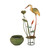 37" Green and Yellow Antique Style Pelican Outdoor Garden Fountain
