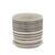 5" Beige and Ivory Aztec Ceramic Planter with Saucer
