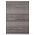 4.25' x 6.5' Black and Gray Striped Rectangular Outdoor Area Throw Rug