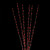 Set of 6 Branch Spray Driveway Pathway Markers - 8 ft, Red LED Lights