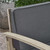 5-Piece Gray Contemporary Outdoor Patio Sectional Sofa Set - Gray Cushions