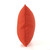 Set of 4 Orange Chevron and Solid Rectangular Outdoor Throw Pillows 18.5"