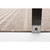 4.25' x 6.5' Taupe and Cream Striped Rectangular Outdoor Area Throw Rug