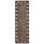 2' x 6.5' Bordered Tonal Indoor Outdoor Rug Runner - Chocolate and Taupe