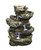 14" LED Lighted Four Level Log Waterfall Outdoor Garden Fountain