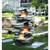 38.5" Brown and Gray Outdoor Garden Fountain