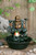 10" Lucky Buddha with Spinning Ball Outdoor Garden Fountain