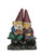 Old Gnome Couple On Bench Outdoor Garden Statue - 17"