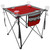 29" Red and Black Outdoor UV Resistant Folding Wine Table