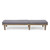 Set of 2 Gray Outdoor Wood Chaise Lounge and Cushion 78.75"