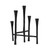 14" Black Aluminum Candlesticks Stand
