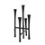 14" Black Aluminum Candlesticks Stand