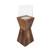 24.5" Brown Candle Holder with Glass Cover