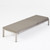77.5" Beige and Gray Outdoor Chaise Lounge with Cushion