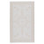 White and Ivory Rectangular Medallion Hand Woven Outdoor Area Throw Rug 4' x 6'
