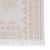 4' x 6' White and Ivory Medallion Hand Woven Rectangular Outdoor Area Throw Rug