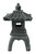 Oriental Pagoda Outdoor Garden Statue - 24.5" - Gray