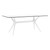 9-Piece White Resin Outdoor Patio Rectangular Dining Set 71"