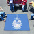 59.5" x 71" Blue and White NCAA The Citadel Bulldogs Rectangular Tailgater Mat Outdoor Area Rug