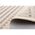 2' x 6.5' Off White and Taupe Striped Rectangular Area Throw Rug