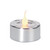 Set of 3 Silver LED Lighted Flickering Flame Tea Light Candles 1.5”