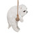 8" Hanging Maltese Puppy Dog on a Perch Outdoor Garden Statue
