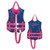 13" Blue and Pink Full Throttle Multipurpose Child Rapid Dry Life Vest Jacket