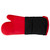 16.75" Red Silicone Grilling Oven Mitts