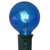 Pack of 25 Incandescent Blue G40 Globe Christmas Replacement Light Bulbs - 7 Watts