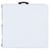 48" White and Gray Bi-Fold Folding Table with Carrying Handle