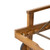 78.75" Teak and Cream Outdoor Acacia Wood Chaise Lounge with Water Resistant Cushion