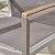7-Piece Silver and Gray Contemporary Outdoor Furniture Patio Dining Set