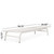 Set of 2 White Outdoor Aluminum and Mesh Chaise Lounge 78.75"