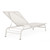 Set of 2 White Outdoor Aluminum and Mesh Chaise Lounge 78.75"