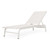 Set of 2 White Outdoor Aluminum and Mesh Chaise Lounge 78.75"