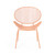 Set of 2 Matte Orange Outdoor Dining Chair 33.75"